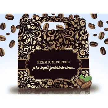 Dárkový potravinový koš SWEETS COFFEE - DÁRKOVÝ BOX PRO MUŽE - PREMIUM COFFEE