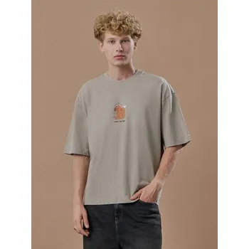 Pánské tričko Tričko s potiskem - XL - House - nude - 348EN-02X