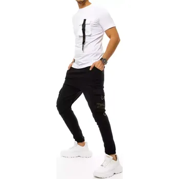 Pánská tepláková souprava bílo-černá Dstreet DStreet černá 1519675