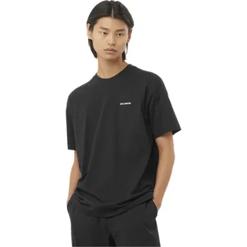 Pánské tričko Salomon Chest Logo Relaxed Tee M LC2527200 - deep black M