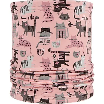 Nákrčník RDX Dětský bavlněný nákrčník - tunel kočičky růžová Vel. 1