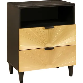 Noční stolek vidaXL Noční stolek se zásuvkou 50 x 33 x 62 cm Masivní mangové dřevo [4017838]