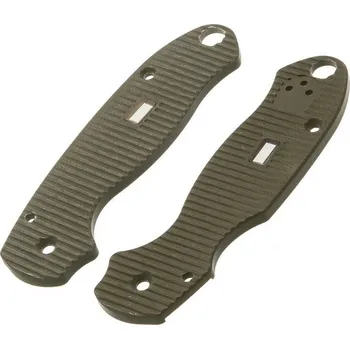 turistický batoh Glow Rhino G10 Green Scales for Spyderco Paramilitary 3 Tritium Inlay