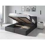 Postel se zvedacím roštem Hilton II 140 x 200 grafit | s matrací (nosnost postele 400kg)