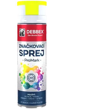 Barva ve spreji DEBBEX značkovací sprej PRO MARK Žlutá 500ml, TP00005DBX