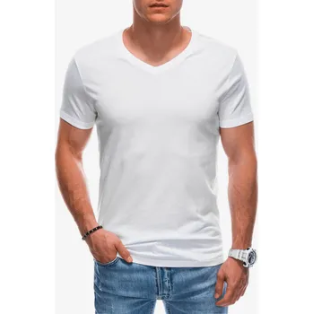 Edoti Pánské Bílé pánské basic tričko Edoti Bílá M (2319890)