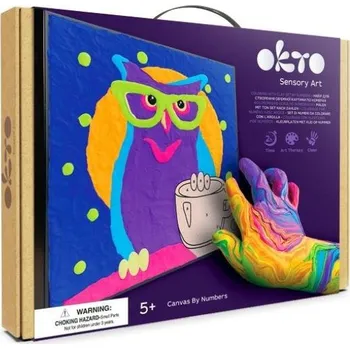 OKTO Sova výtvarná sada malování na plátno 29x29 cm