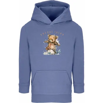 Dívčí mikina TATLAND CHLAPECKÁ MIKINA S KAPUCÍ - MEDVÍDEK 6Y