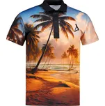 Pánské funkční triko s límečkem premium ALTISPORT VOJ/ALM116TR05 PALMY L