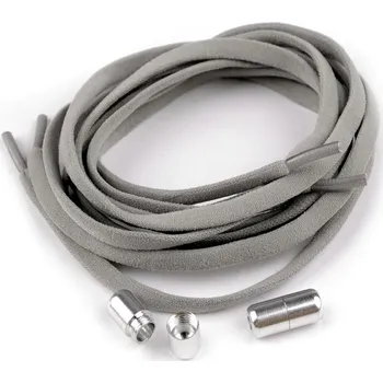 Tkaničky do bot Elastické samozavazovací tkaničky délka 100 cm Varianta: 3 šedá, Balení: 1 pár