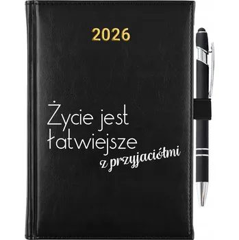 Kalendář Knižkový kalendář 2026 A5 černý