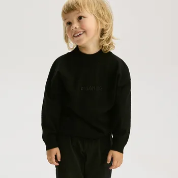 Dětská móda Reserved - Svetr s viskózou - černý - 560BF-99X - 560BF-99X-80