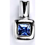 Zlatý přívěsek - bílé zlato , zirkon akvamarin - 1748 poslední kus (Zlatý přívěsek se zirkonem)