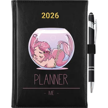 Kalendář Knižkový kalendář 2026 A5 černý