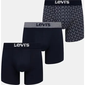 Pánské spodní prádlo Boxerky Levi's 3-pack 37149.1186 námořnická modř 59X, vel. L