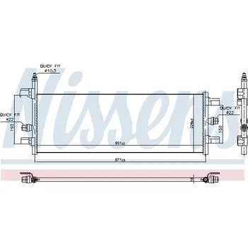 Chladič motoru Chladič nízké teploty, chladič plnicího vzduchu NISSENS 606248