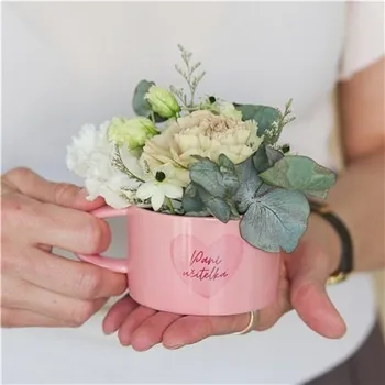 Růžový hrneček "Paní učitelka"