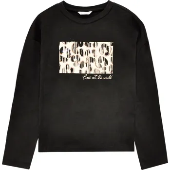 MAYORAL dívčí tričko DR potisk Look černá vel. 162 cm