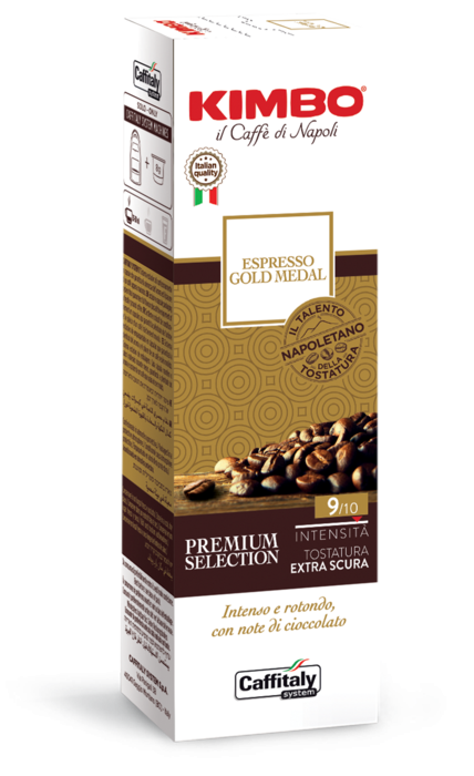 Kimbo Caffe Espresso Gold Medal kapsle do Tchibo a Caffitaly 10ks