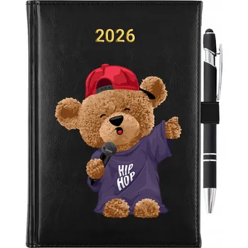 Kalendář Knižkový kalendář 2026 A5 černý