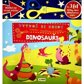 Vytvoř knihu Dinosauři - Přečti, vystřihni, nalep 3+