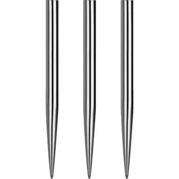 Příslušenství pro šipky Mission kovové hroty na šipky Glide plain, stříbrné Délka hrotu: 32 mm