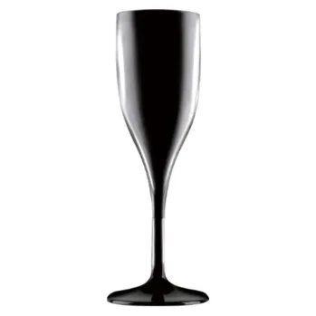 Sklenice NEROZBITNÁ SKLENICE FLUTE ČERNÁ 150ML (1ks)