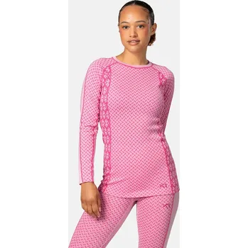 Funkční triko s dlouhým rukávem Kari Traa LEKKER růžová barva, 623587 42X, vel. XS
