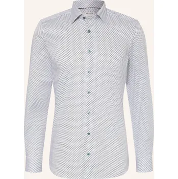 Pánská košile Olymp Pánská Košile Level Five Body Fit, bílá / světle zelená...