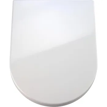 WC sedátko WENKO 18396100-WC sedátko PALMA 46,5x35,7 cm bílá/stříbrná