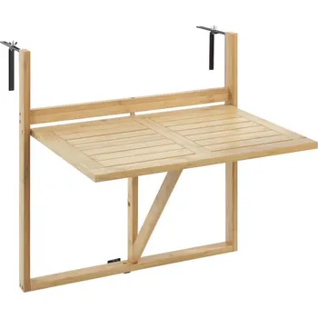 Konferenční stolek WENKO 69806800 - Stůl WAIKIKI 64x65 cm bílá/hnědá