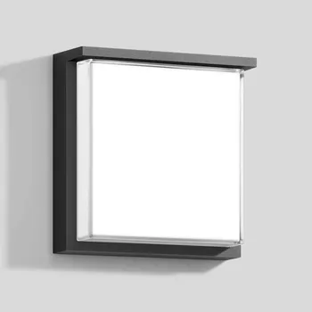Venkovní osvětlení BEGA 24070 BEGA venkovní nástěnné LED svítidlo hranaté 240x240 mm Barevná úprava: grafitová