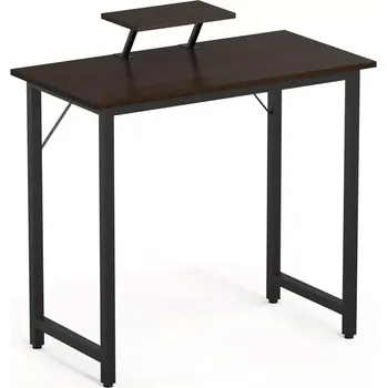 Psací stůl Pracovní, PC stůl, dřevo, kov, černá, TARCAL TYP 2