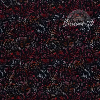 Galanterie Teplákovina Botanika terra (E) (Kvalitní teplákovina z Německa Limitka)