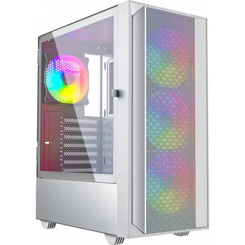 PC skříň Počítačová Skříň Gembird CCC-FC-4000W Midi Tower bílý