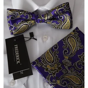 Motýlek Pánský motýlek s kapesníkem M5 - vzor 364