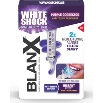 Vlasová regenerace Blanx White Shock Purple Treatment, bělící kúra + LED, 20 ml