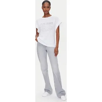 Pánské tričko Pepe Jeans T-Shirt Lira PL505996 Bílá Regular Fit XS