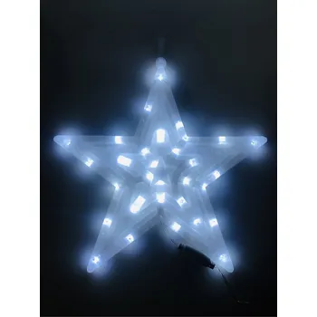 Vánoční světelná dekorace Light Irridiance Vánoční LED svítící dekorace - Hvězda (40 cm) 40x40x2 cm studená bílá