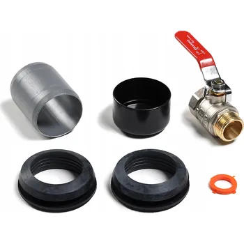 KADAX PŘIPOJOVACÍ SADA VERTIKÁLNÍ KOHOUT PRO NÁDRŽ NA DEŠŤOVOU VODU