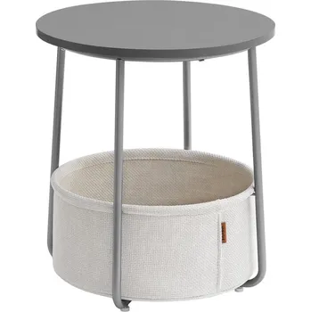 Konferenční stolek Odkládací stolek NOIRA šedá/bílá