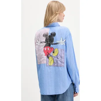 Pánské oblečení Košile Desigual MICKYSTRIPES 25WWCW19 modrá 50X, vel. XS