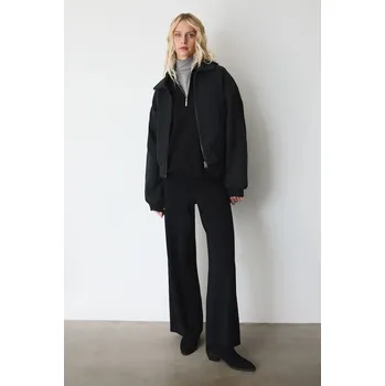 Dámské kalhoty Kalhoty Medicine dámské, černá barva, široké, medium waist RW25-SPD704 99X, vel. XXL