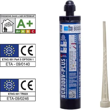 Průmyslové lepidlo Chemická kotva PROFI vinylester BCR V-PLUS 300 BOSSONG bez styrenu