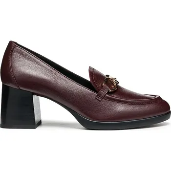 Dámské lodičky Kožené lodičky Geox D WALK PLEASURE 55 vínová barva, na podpatku, D46XBF 00081 C7011 D46XBF.00081.C7011 83X, EUR 39