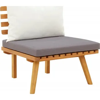 Zahradní židle s polštáři, masivní akáciové dřevo