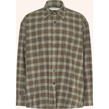 Pánská košile Our Legacy Pánská Košile Borrowed Oversized Fit, zelená /...