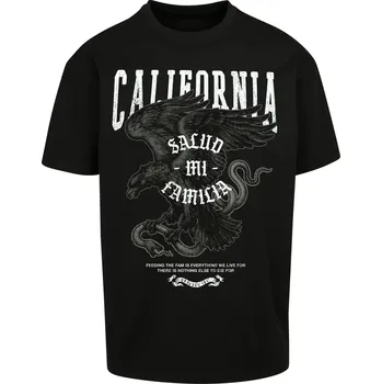 Pánské tričko Černé oversize tričko La Familia Heavy Mister Tee černá 2540057