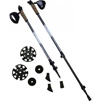 Trekingová hůl Hole trekingové grafitové 72-145cm šedé HR87012