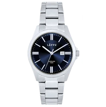 Hodinky LAVVU Pánské náramkové hodinky se safírovým sklem HALLAND Blue LWM0300 ( )